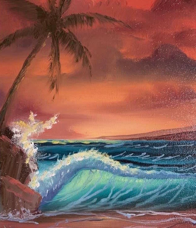 Sunset Paradise - 16x20 Oil on Canvas
