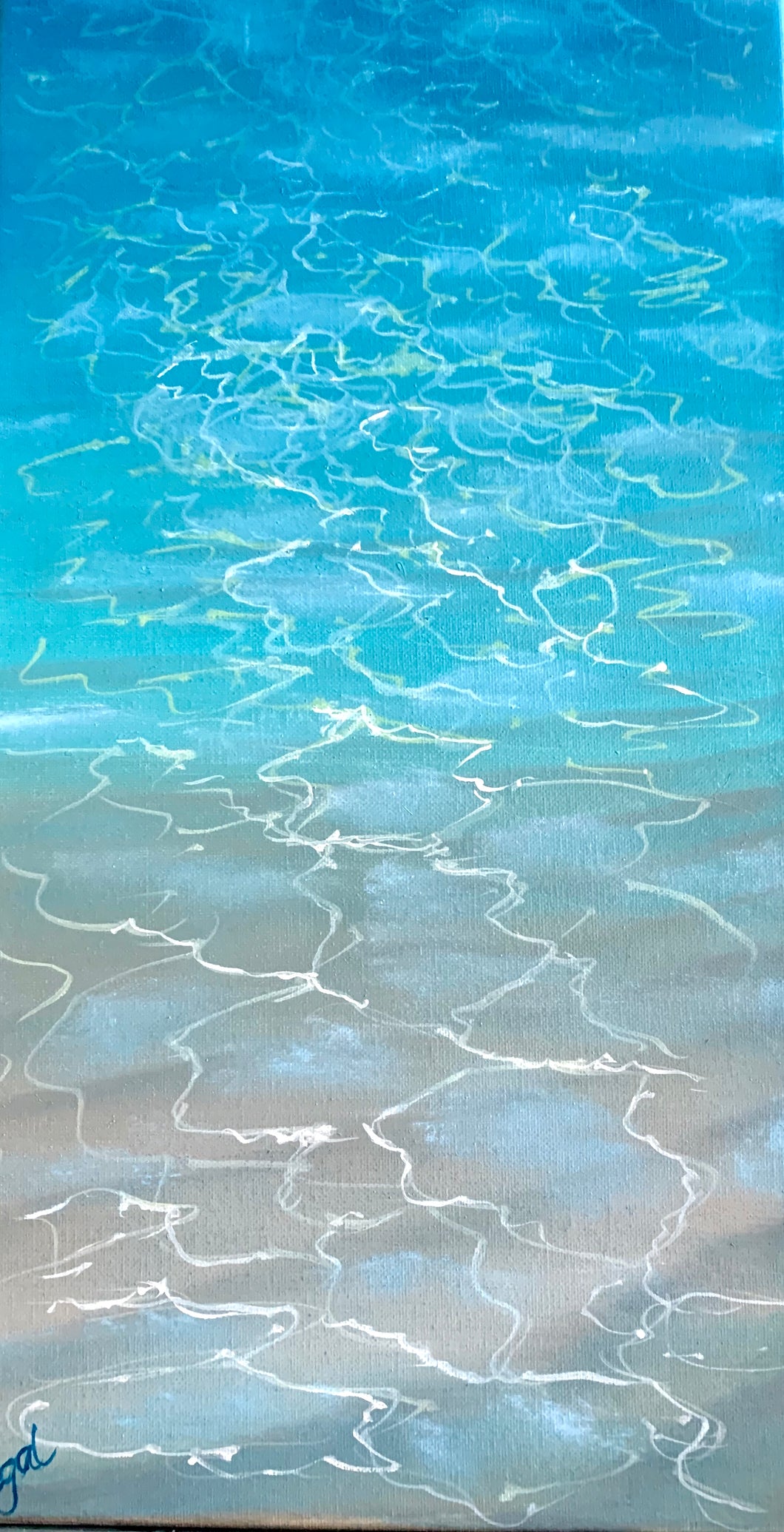 Water Study 1 - 10x20 Oil on Canvas